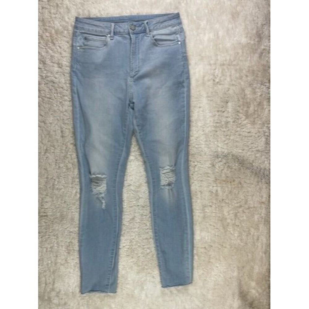 Articles Of Society Size 29 Women Jeans High Rise Skinny Distress Raw Hem Light